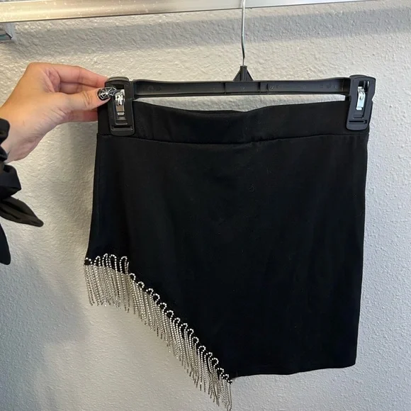 Small Black Bejeweled Skirt - Picture 2 of 4